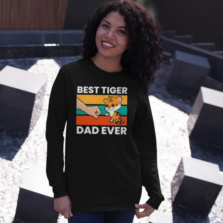 Best Tiger Dad Ever Happy Fathers Day V2 Long Sleeve T-Shirt Gifts for Her