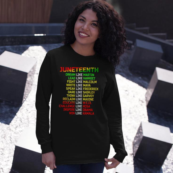 Black Freeish Since 1865 Party Decorations Juneteenth Long Sleeve T-Shirt T-Shirt Gifts for Her