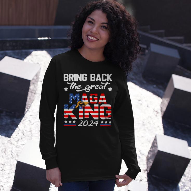 Bring Back The Great Maga King 2024 4Th Of July Trump 2024T President Trump Tee Republican Anti Biden Unisex Long Sleeve Gifts for Her