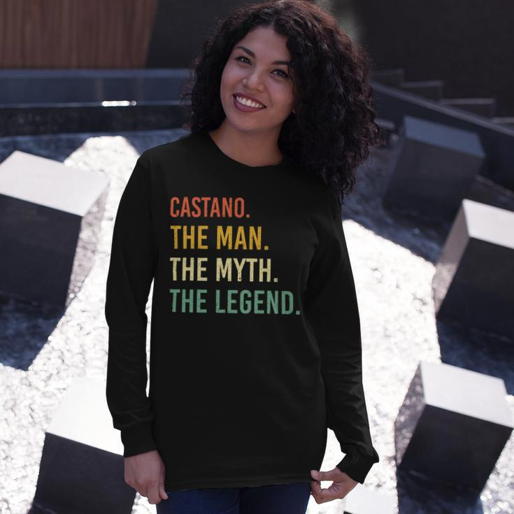 Castano Name Shirt Castano Name Long Sleeve T-Shirt Gifts for Her