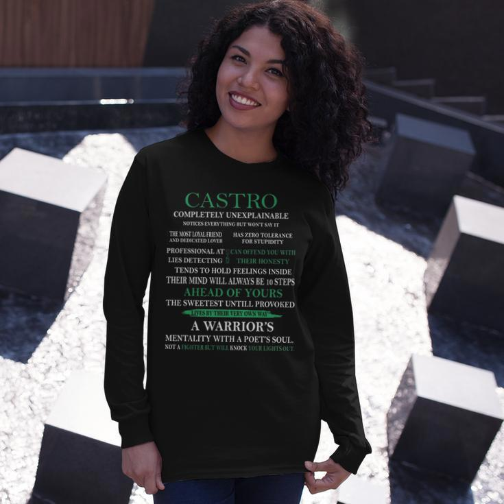 Castro Name Castro Completely Unexplainable Long Sleeve T-Shirt Gifts for Her