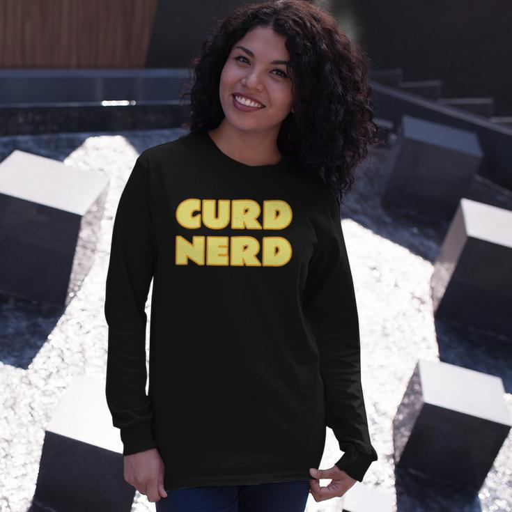 Cheese Lover Curd Nerd Dairy Product Long Sleeve T-Shirt Gifts for Her