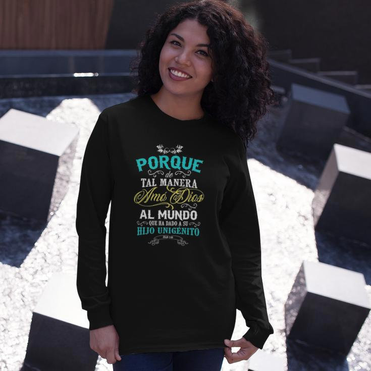 Christian S In Spanish Camisetas Sobre Jesus Long Sleeve T-Shirt T-Shirt Gifts for Her
