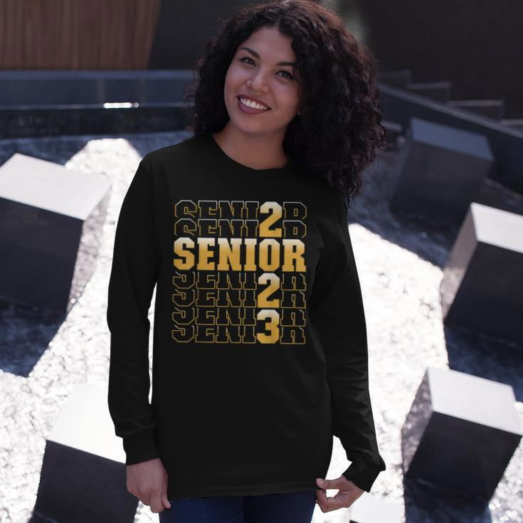Class Of 2023 Senior 2023 Graduation Or First Day Of School Long Sleeve T-Shirt T-Shirt Gifts for Her