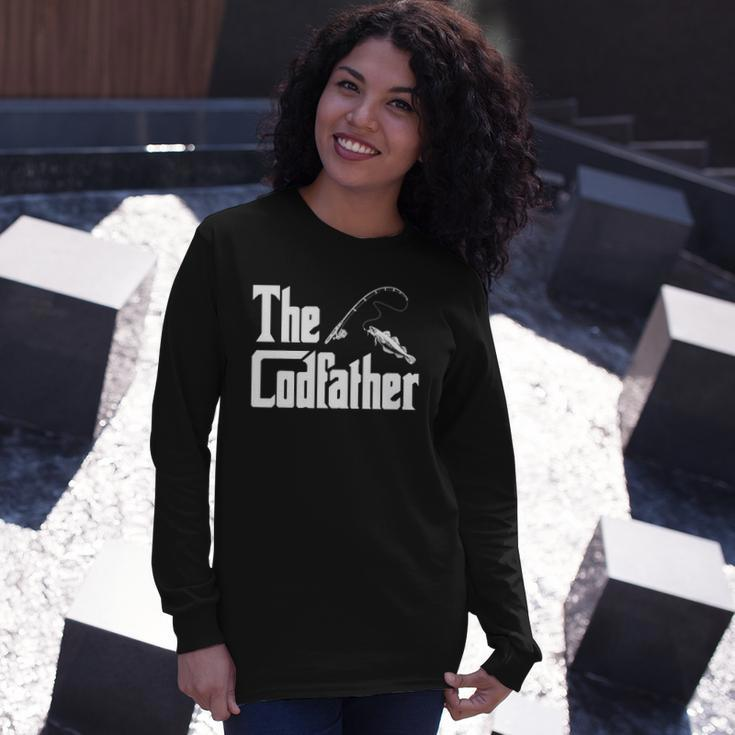 The Codfather Fish Angling Fishing Lover Humorous Long Sleeve T-Shirt T-Shirt Gifts for Her