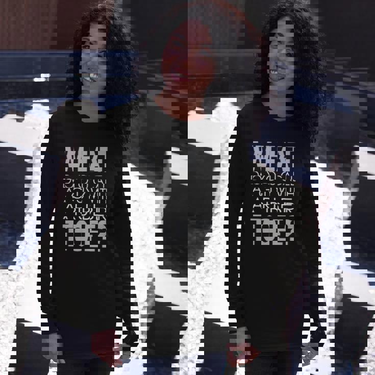 Dad Joke Novelty Tee The One About A Guy With A Rubber Toe Long Sleeve T-Shirt T-Shirt Gifts for Her Dad Joke Novelty Tee The One About A Guy With A Rubber Toe Long Sleeve T-Shirt T-Shirt Gifts for Her