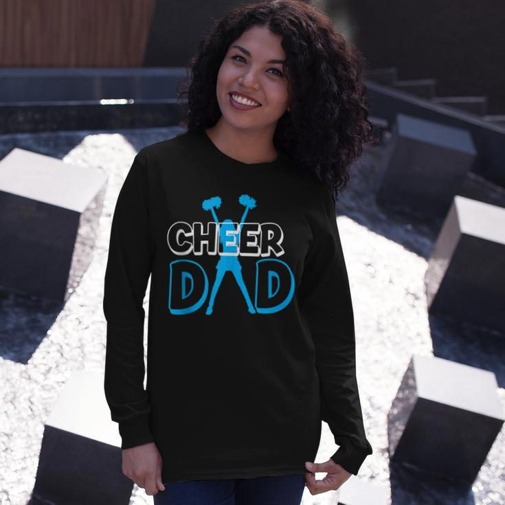 Father Cheerleading From Cheerleader Daughter Cheer Dad V3 Long Sleeve T-Shirt Gifts for Her