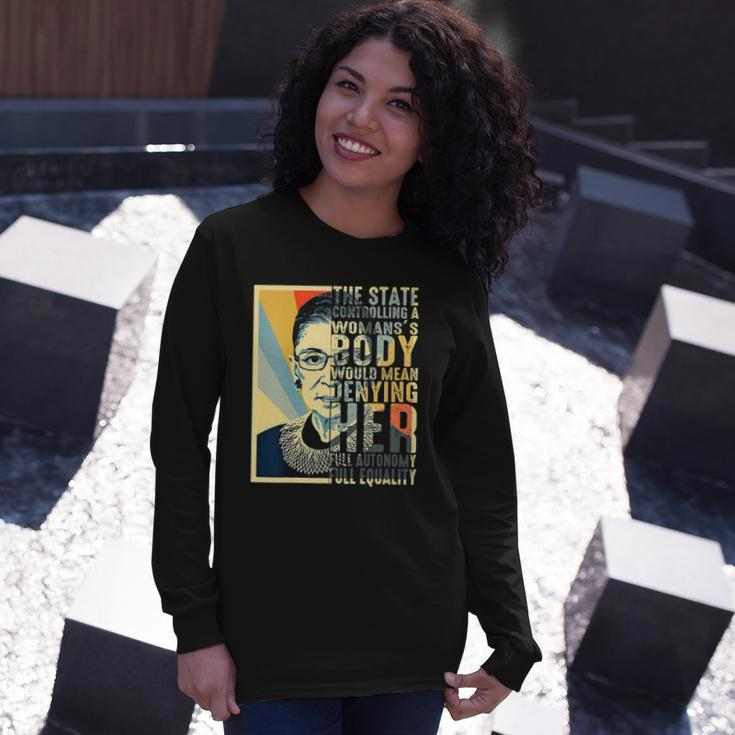 Feminist Ruth Bader Ginsburg Pro Choice My Body My Choice Long Sleeve T-Shirt T-Shirt Gifts for Her