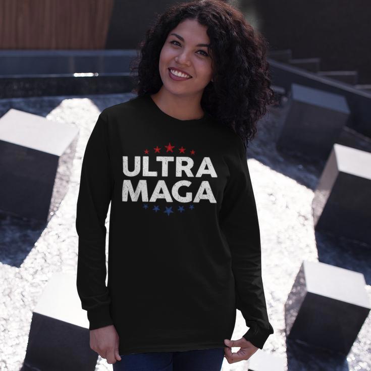 Funny Anti Joe Biden Ultra Maga Support Trump Patriotic Unisex Long Sleeve Gifts for Her