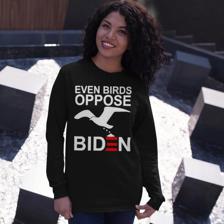 Funny Even Birds Oppose Biden Unisex Long Sleeve Gifts for Her