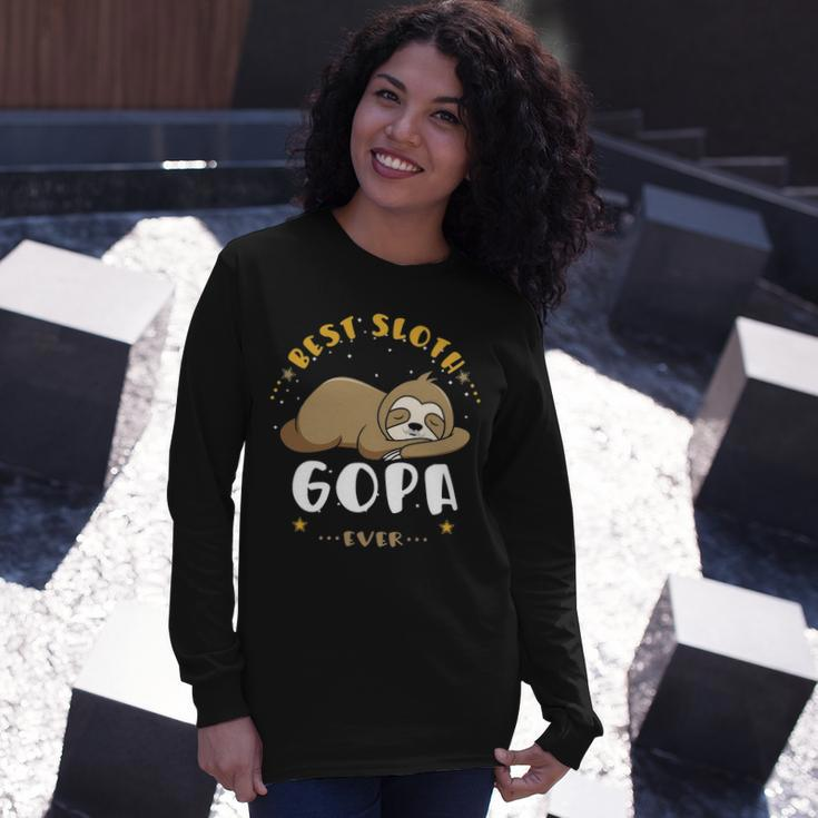Gopa Grandpa Best Sloth Gopa Ever Long Sleeve T-Shirt Gifts for Her