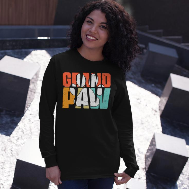 Grand Paw Dog Father Dog Dad Long Sleeve T-Shirt Gifts for Her