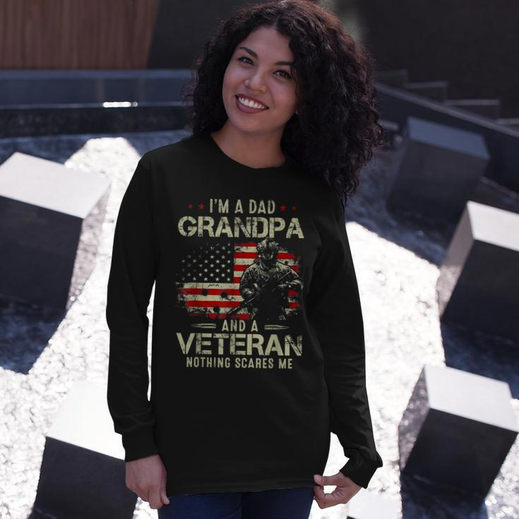 Grandpa For Fathers Day Im A Dad Grandpa Veteran Long Sleeve T-Shirt T-Shirt Gifts for Her