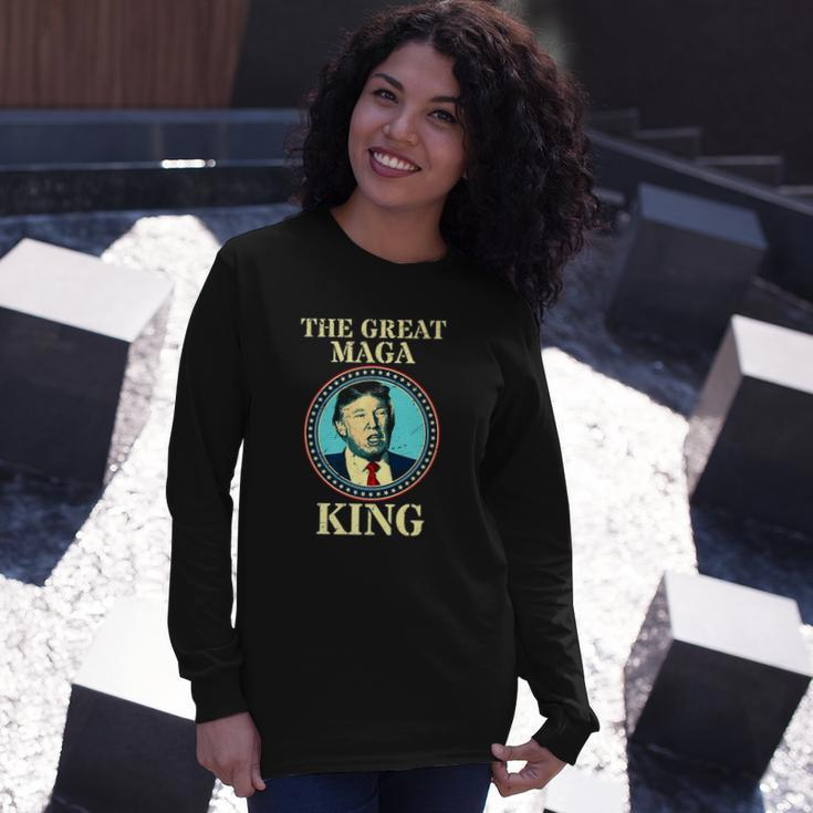 The Great Maga King Donald Trump Ultra Maga Long Sleeve T-Shirt T-Shirt Gifts for Her