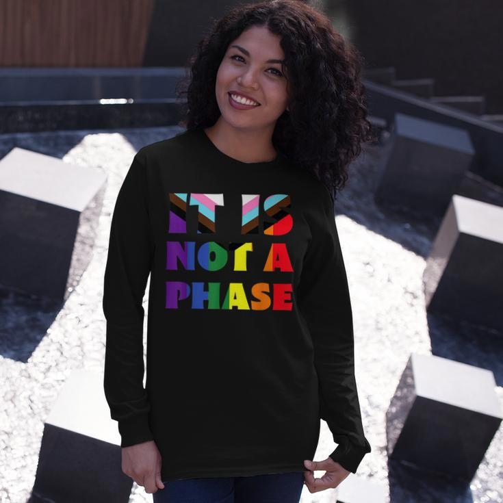 Its Not A Phase Lgbtqia Rainbow Flag Gay Pride Ally Long Sleeve T-Shirt T-Shirt Gifts for Her