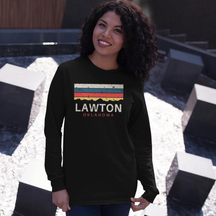 Lawton Oklahoma Vintage Souvenirs Long Sleeve T-Shirt T-Shirt Gifts for Her