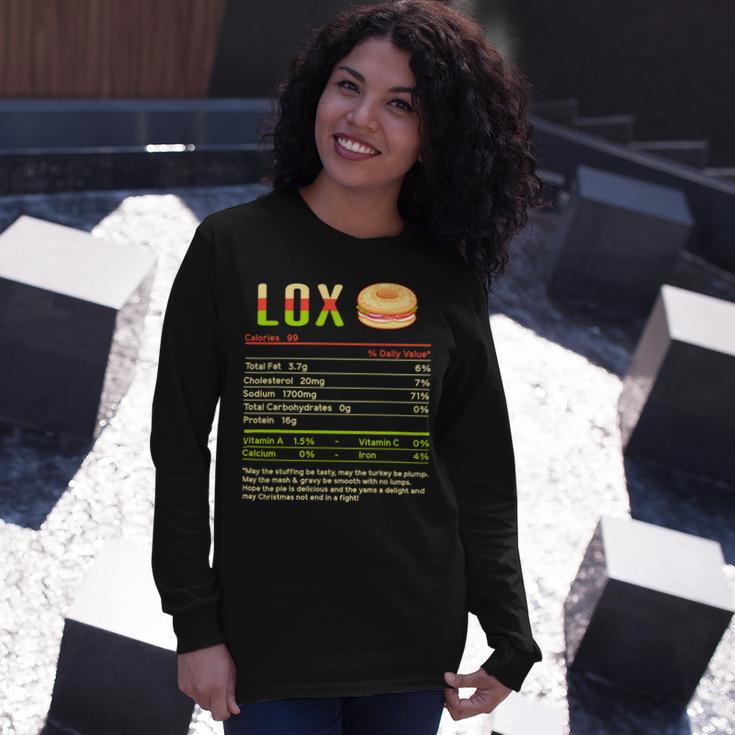 Lox Nutrition Facts Funny Christmas 12 Shirt Unisex Long Sleeve Gifts for Her