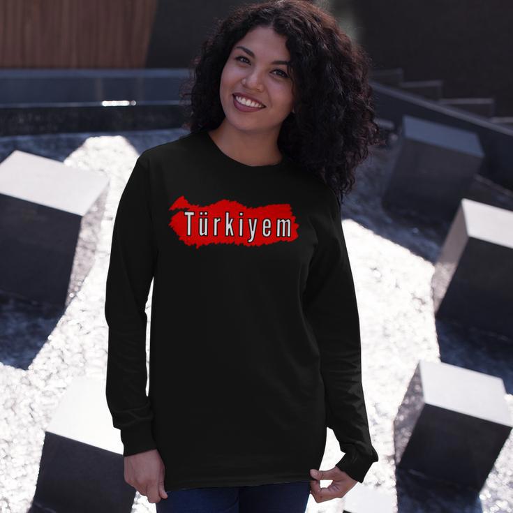 M Turkey Flag Futball Turkish Soccer 9 Shirt Unisex Long Sleeve Gifts for Her