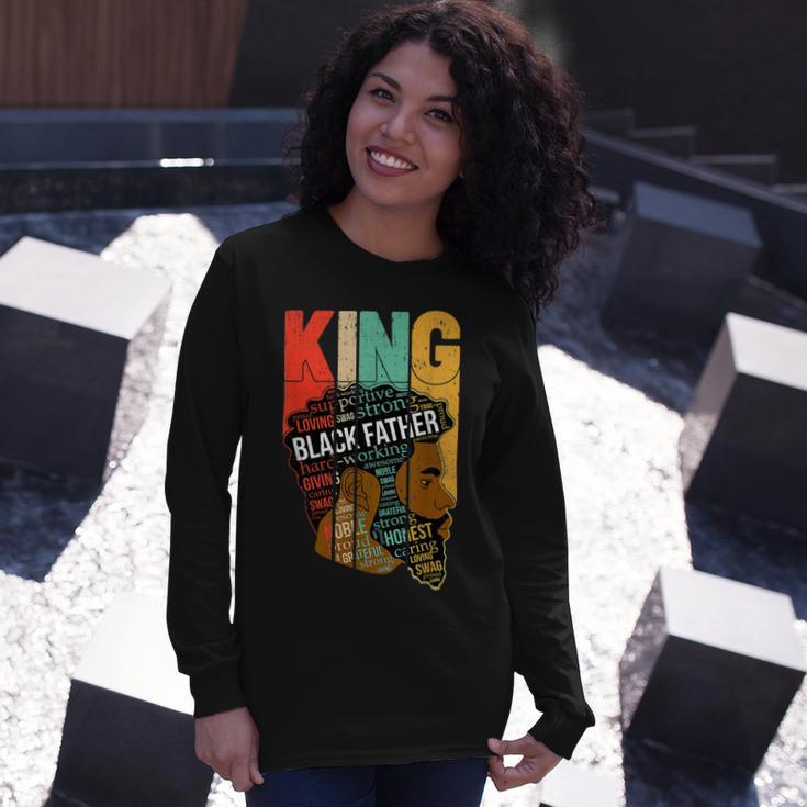 Mens Strong Black King Juneteeth African American Father Day 29 Shirt Unisex Long Sleeve Gifts for Her