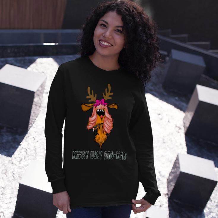 Merry Ugly Dog - Mas Unisex Long Sleeve Gifts for Her