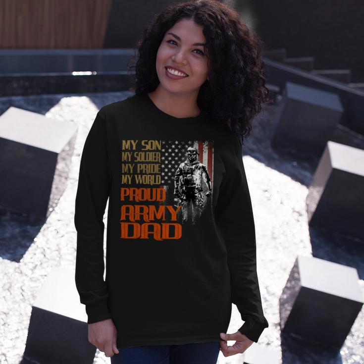 My Son Is A Soldier Hero Proud Army 708 Shirt Unisex Long Sleeve Gifts for Her