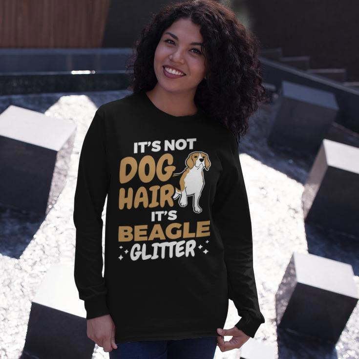 Not Dog Hair Beagle Glitter Pet Owner Dog Lover Beagle 61 Beagle Dog Long Sleeve T-Shirt Gifts for Her