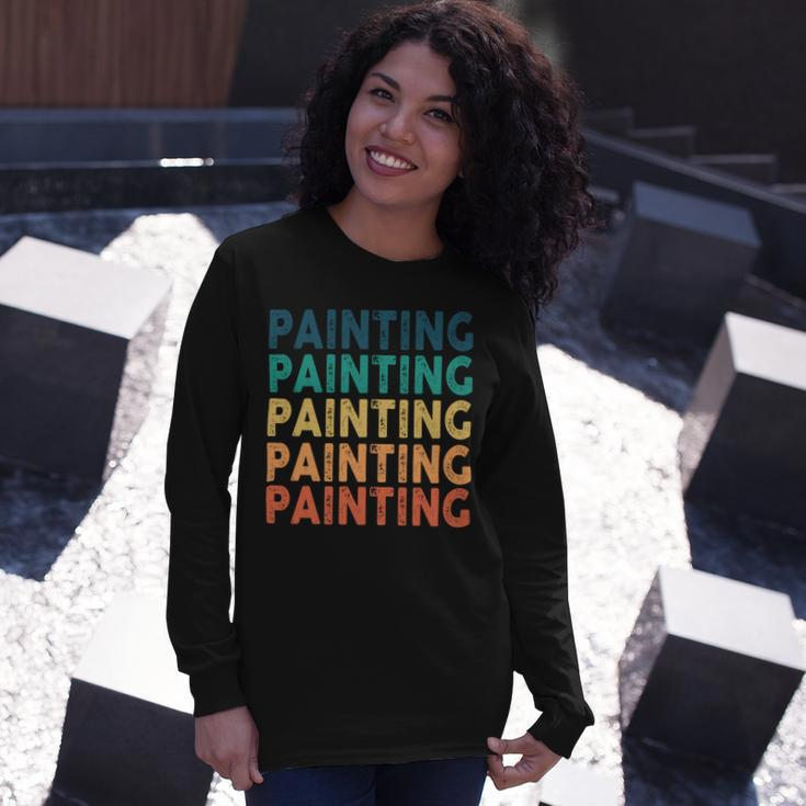 Painting Name Shirt Painting Name Long Sleeve T-Shirt Gifts for Her