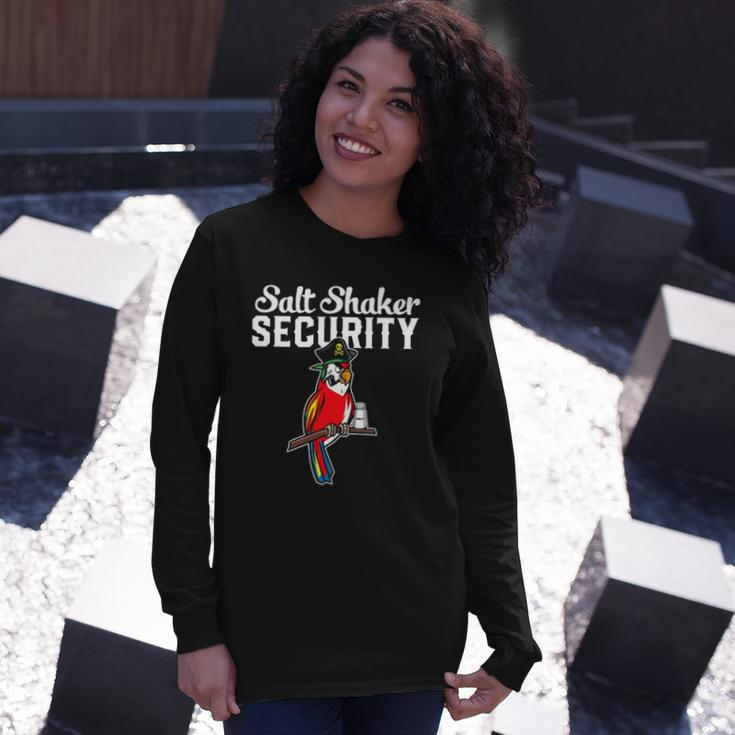 Pirate Parrot I Salt Shaker Security Long Sleeve T-Shirt T-Shirt Gifts for Her