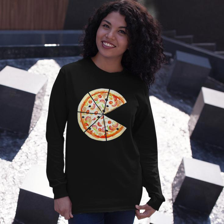 Pizza Pie And Slice Dad And Son Matching Pizza Father’S Day Long Sleeve T-Shirt Gifts for Her