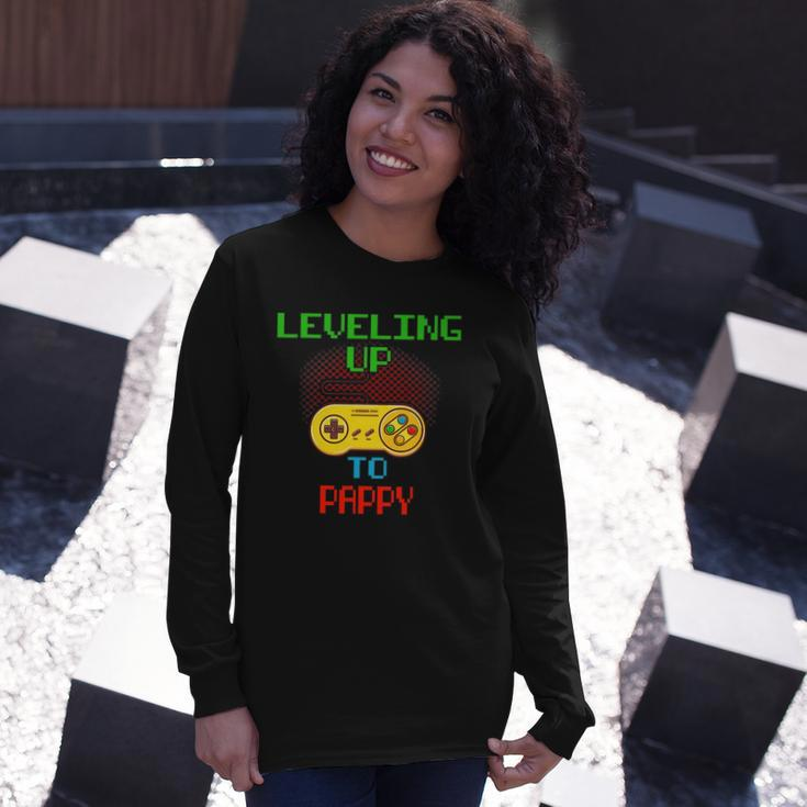 Promoted To Pappy Unlocked Gamer Leveling Up Long Sleeve T-Shirt T-Shirt Gifts for Her