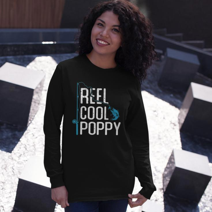 Reel Cool Poppy Fishing Fathers Day Fisherman Poppy Long Sleeve T-Shirt T-Shirt Gifts for Her