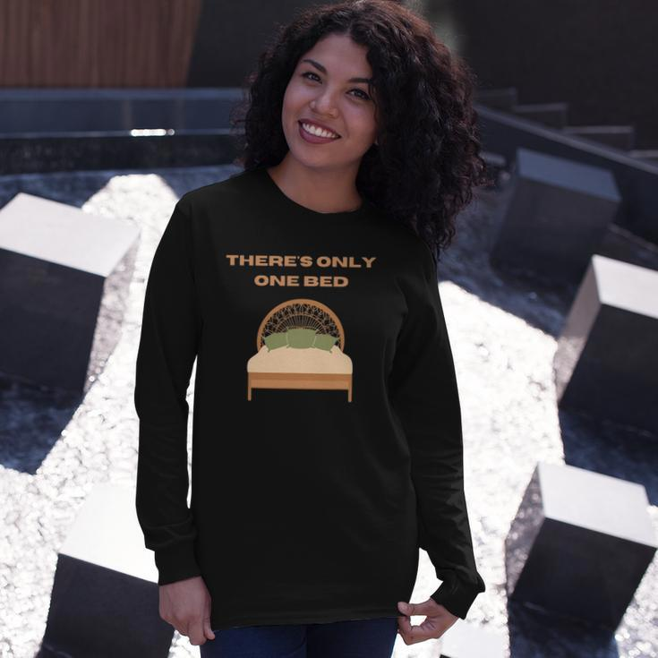 Theres Only One Bed Fanfiction Writer Trope Long Sleeve T-Shirt T-Shirt Gifts for Her