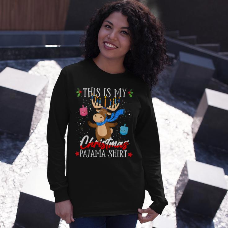 This Is My Christmas Pajama Jewish 545 Shirt Unisex Long Sleeve Gifts for Her