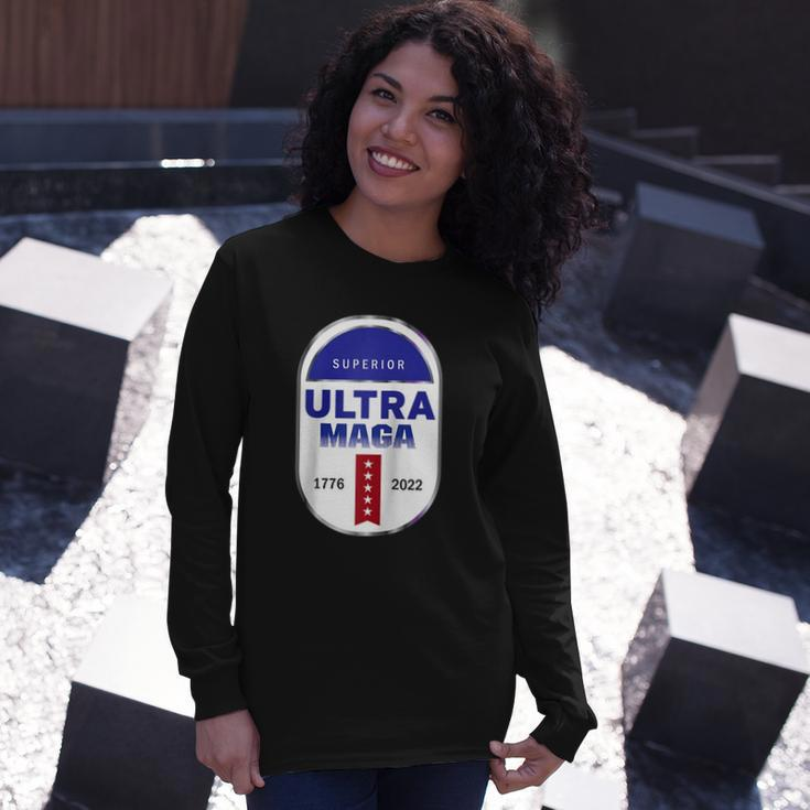 Ultra Maga 4Th Of July Raglan Baseball Tee Long Sleeve T-Shirt T-Shirt Gifts for Her