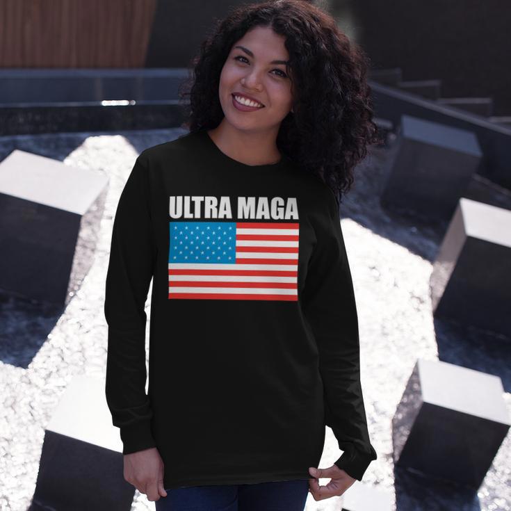 Ultra Maga Us Flag Unisex Long Sleeve Gifts for Her