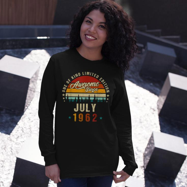 Vintage 60Th Birthday Awesome Since July 1962 Epic Legend Long Sleeve T-Shirt Gifts for Her