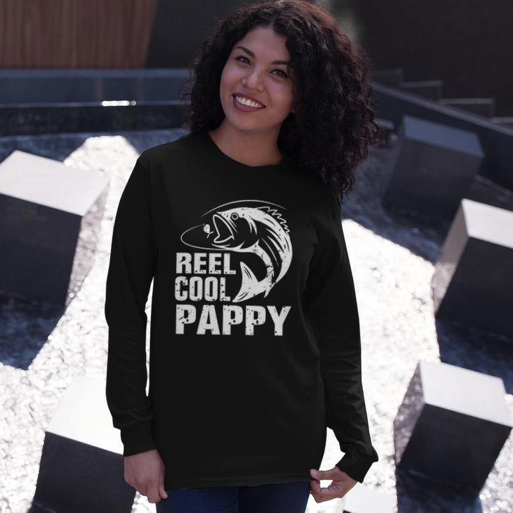Vintage Reel Cool Pappy Fishing Fathers Day Long Sleeve T-Shirt T-Shirt Gifts for Her