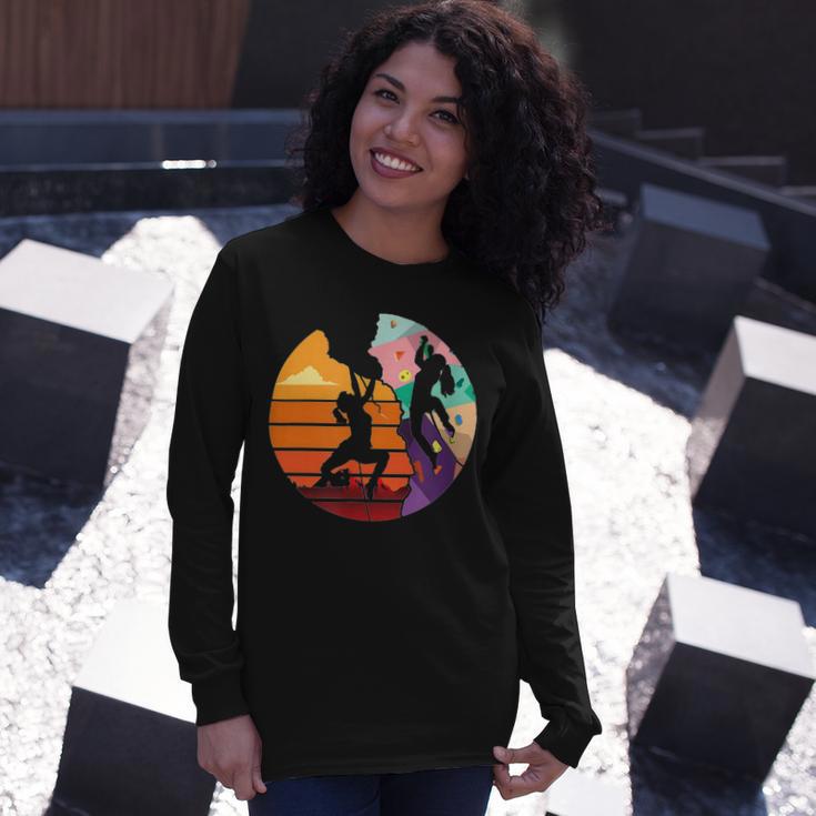 Vintage Retro Rock Climber 179 Shirt Unisex Long Sleeve Gifts for Her