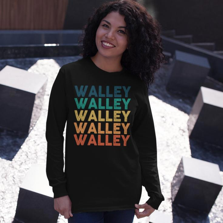 Walley Name Shirt Walley Name Long Sleeve T-Shirt Gifts for Her