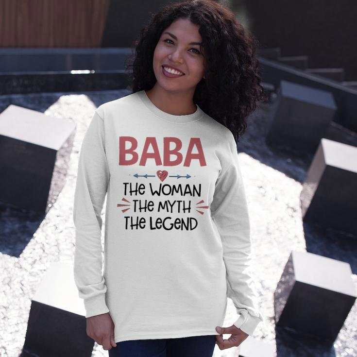 Baba Grandma Baba The Woman The Myth The Legend Long Sleeve T-Shirt Gifts for Her