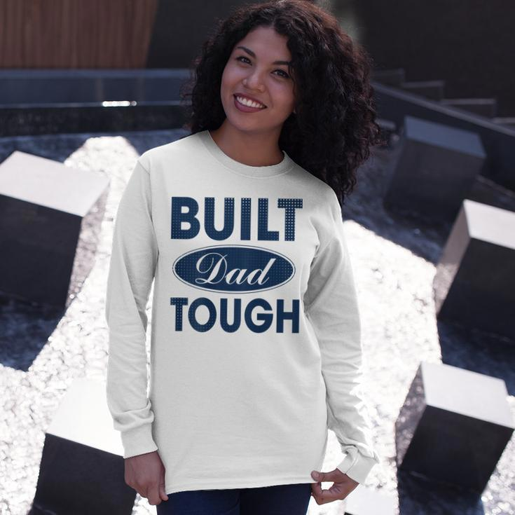 Built Dad Tough Build Dad Car Guys Mechanic Workout Gym V2 Long Sleeve T-Shirt Gifts for Her