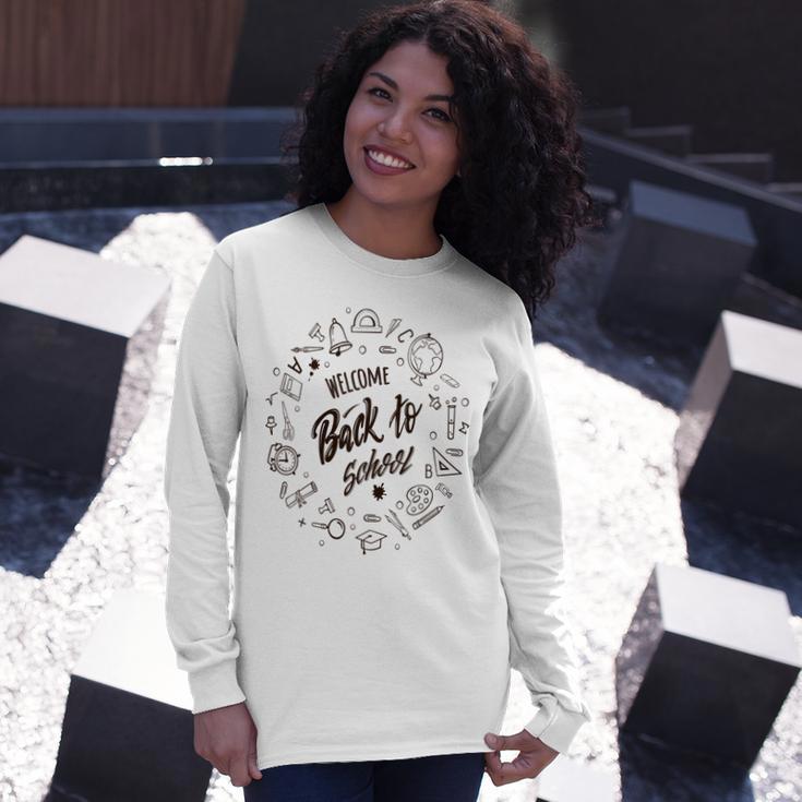 Buy Welcome Back To School Unisex Long Sleeve Gifts for Her