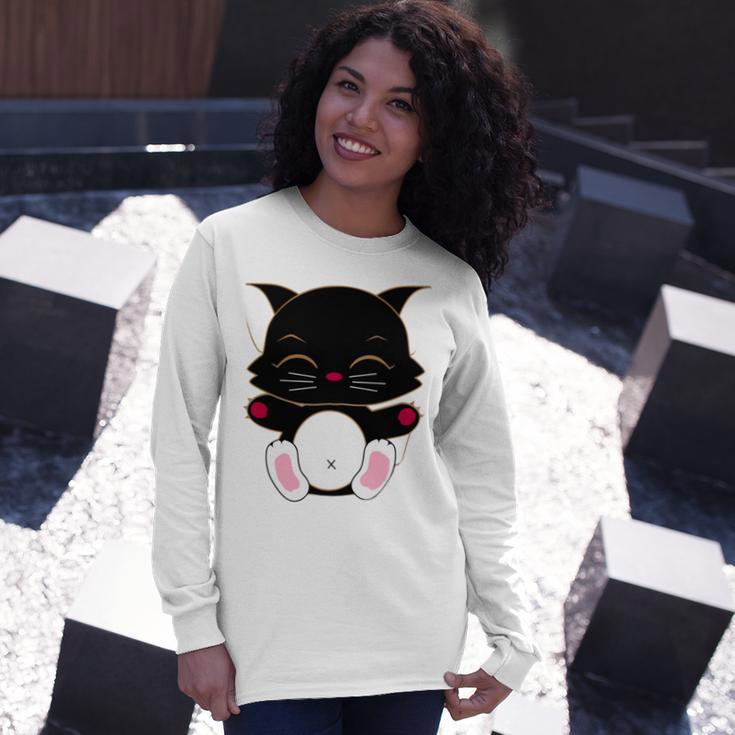 Cat Cut Cat Cat Lovers Black Cat Funny Cat Birthday Cat Gift Cat Danger Kitty Unisex Long Sleeve Gifts for Her