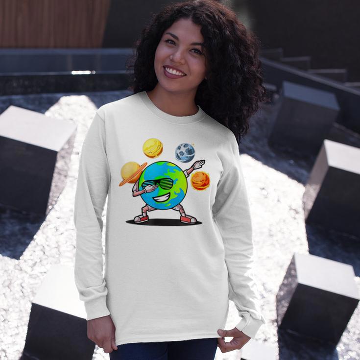 Dabbing Earth Day Unisex Long Sleeve Gifts for Her