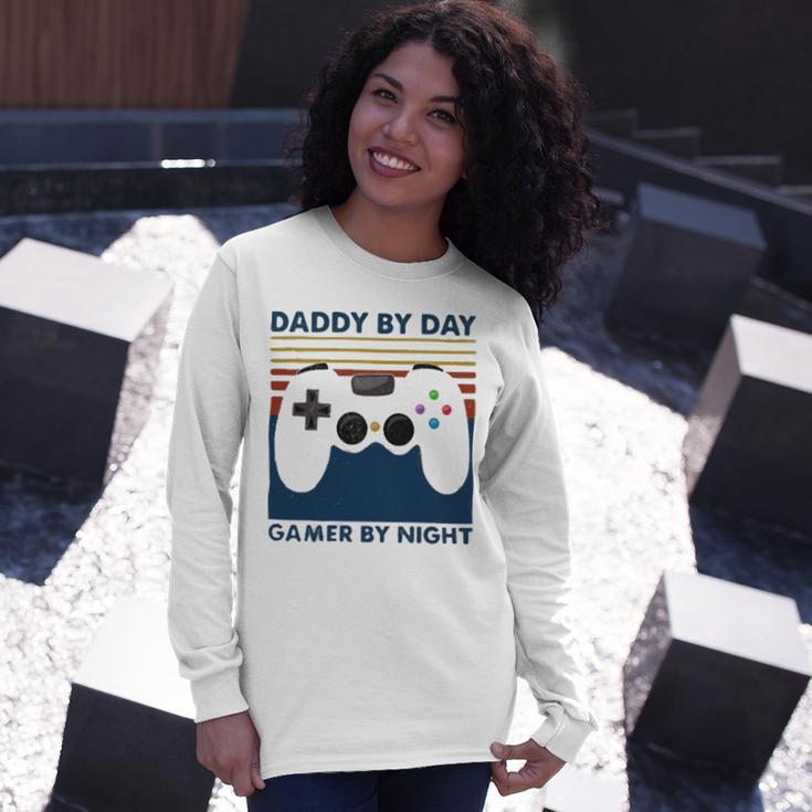 Daddy By Day Gamer By Night 250 Shirt Unisex Long Sleeve Gifts for Her