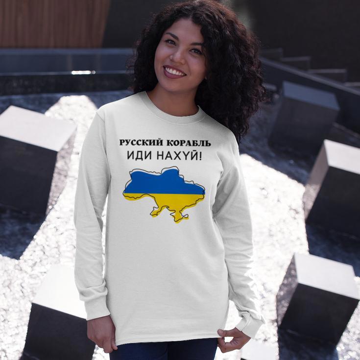 Flag Map Russian Warship Go F Unisex Long Sleeve Gifts for Her