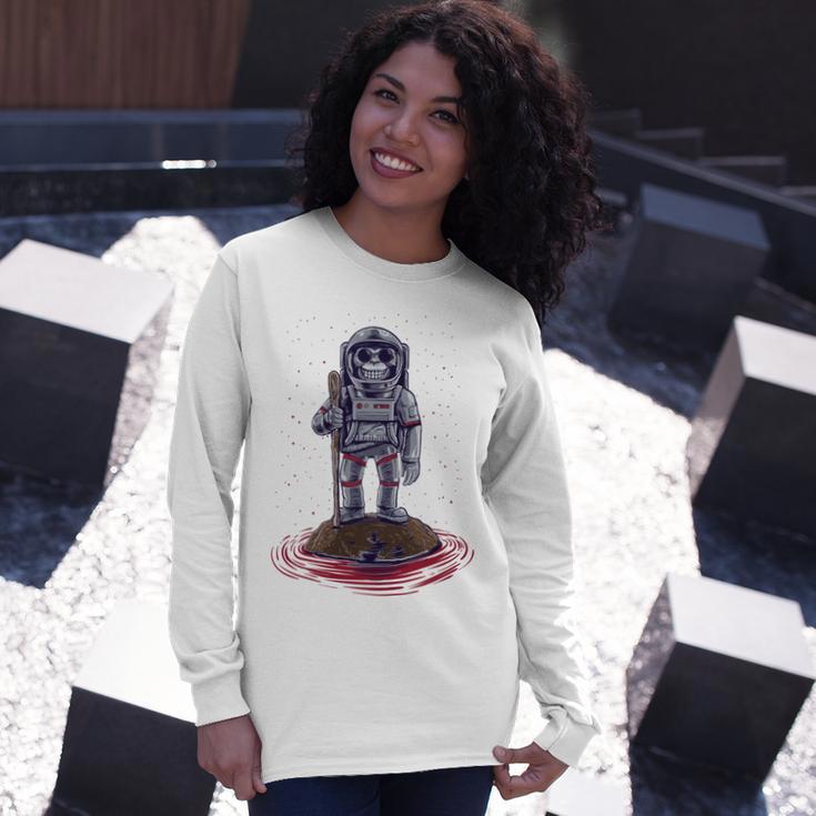 Funny Astronaut Monkey V3 Unisex Long Sleeve Gifts for Her