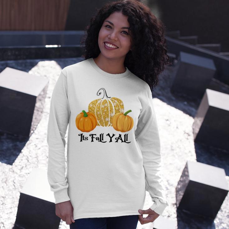 Happy Fall Yall Its Fall Yall Leopard Print Pump V2 Unisex Long Sleeve Gifts for Her