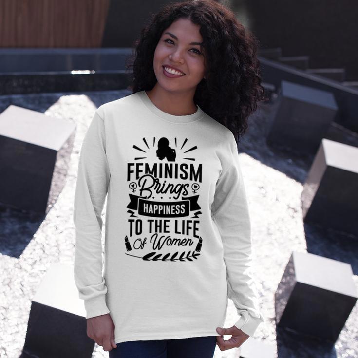 Happy Feminist Unisex Long Sleeve Gifts for Her