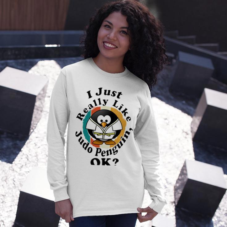 I Really Like Judo Penguin Ok Unisex Long Sleeve Gifts for Her